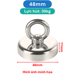 Nam châm cứu hộ siêu hút, Nam châm móc tròn