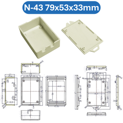 Hộp nhựa ABS, hộp đựng linh kiện, hộp nhựa kỹ thuật