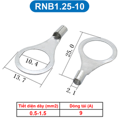 Đầu Cos tròn trần đồng thau, cốt khuyên, cốt tròn trần RNB