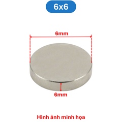Nam châm đất hiếm tròn không lỗ
