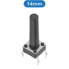 (20 Cái) Nút nhấn 6x6mm 4 chân cắm DIP cao 4.3 - 15mm