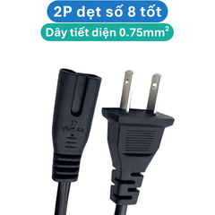 Dây nguồn AC 1.5m đồng nguyên chất  thông dụng cho máy tính, laptop, nồi cơm…