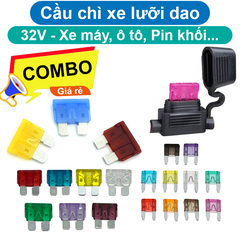 Cầu chì xe lưỡi dao 32V cho xe máy, xe hơi