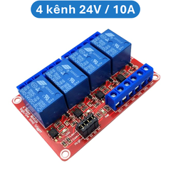 Mạch relay opto cách ly 1 - 8 kênh kích ( H/L) 5V/12V/24V - 10A/30A