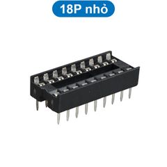 Đế IC chân vuông/tròn hai hàng 2.54mm 1A