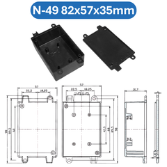 Hộp nhựa ABS, hộp đựng linh kiện, hộp nhựa kỹ thuật