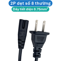 Dây nguồn AC 1.5m đồng nguyên chất  thông dụng cho máy tính, laptop, nồi cơm…