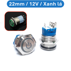 Nút nhấn chống nước đầu cao ( nhấn giữ - khoá ) lỗ khoét 12mm/16mm/19mm/22mm