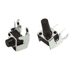 (50 Cái) Nút nhấn 6x6mm 2 chân cắm chỉnh ngang cao 4.3 - 15mm