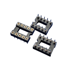 Đế IC chân vuông/tròn hai hàng 2.54mm 1A