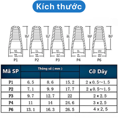 (50 Cái) Cút nối xoắn dây điện SP1 - SP6