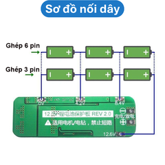 Mạch sạc cân bằng khối pin 3S ( 3 viên 18650) - dòng xả 20A