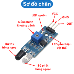 Mạch cảm biến hồng ngoại vật cản LM393