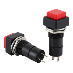Nút nhấn nhả ( reset) / giữ ( on/off) PBS - 12A / PBS - 12B lỗ khoét 12mm 2 chân