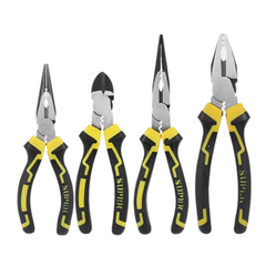 Kìm cắt dây, mũi kim, đầu bằng loại lớn SUPER đen vàng