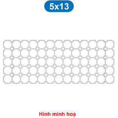 Khung cố định pin 18650 nhiều hàng (6 - 13 hàng) ghép khối lớn xe điện