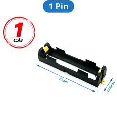 Đế pin 18650 chân đồng mạ vàng hàn PCB