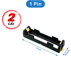 Đế pin 18650 chân đồng mạ vàng hàn PCB