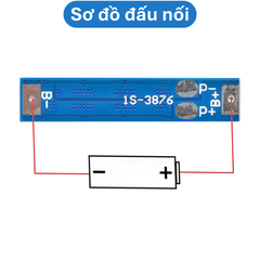 Mạch bảo vệ pin lithium 18650 1S 5A/10A/20A không kẽm hàn