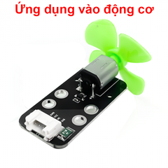 (50 cái) Cánh quạt mini 4 cánh Xanh Lá trục 2mm bằng nhựa rất bền dùng DIY STEM