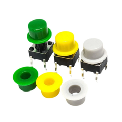 (50 Cái) Nắp nút nhấn 6x6mm hình mũ đường kính trong 3.1Mm / 3.4mm cao 6mm