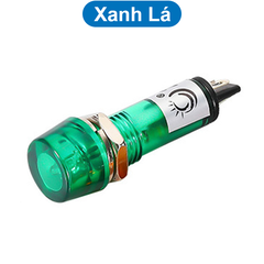 (2 cái) Đèn báo XD10 - 3 lỗ khoét 10mm điện áp 12V, 24V, 220VAC, 380VAC