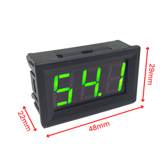 Đồng hồ hiển thị điện áp DC 0V - 100V 3 dây