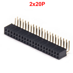 Hàng rào cái đôi 2.54mm cắm chân cong cao 8.5mm