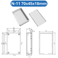 Hộp nhựa ABS, hộp đựng linh kiện, hộp nhựa kỹ thuật