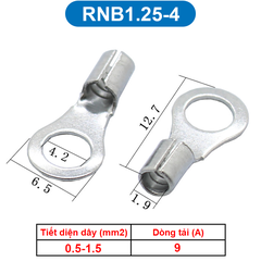 Đầu Cos tròn trần đồng thau, cốt khuyên, cốt tròn trần RNB