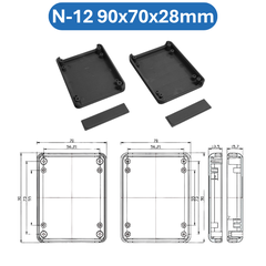 Hộp nhựa ABS, hộp đựng linh kiện, hộp nhựa kỹ thuật