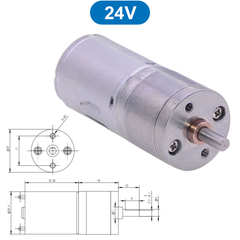 Động cơ giảm tốc JGA25 370, 6/12/24V nhiều tốc độ