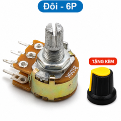 (10 cái) Biến trở Volume đơn, biến trở đôi WH148 - 3P/ 6P