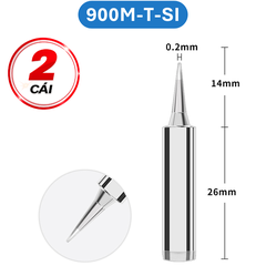 Mũi hàn Yihua màu bạc 900M - T loại tốt