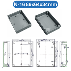 Hộp nhựa ABS, hộp đựng linh kiện, hộp nhựa kỹ thuật