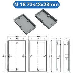 Hộp nhựa ABS, hộp đựng linh kiện, hộp nhựa kỹ thuật
