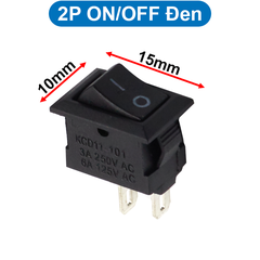 Công tắc bập bênh KCD1 - 11 2P/3P 10x15mm 3A - 250V