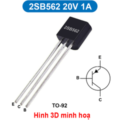 (5 con) Transistor BJT PNP A1015/B562/A1012/... chân cắm TO-92