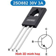 (2 con) Transistor BJT NPN MJR13003 / 2SD882 / MJE340 chân cắm TO-126
