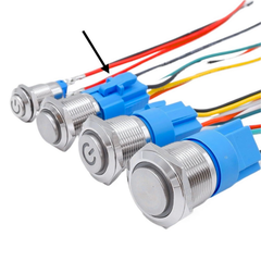 Nút nhấn chống nước đầu cao ( nhấn nhả/reset ) lỗ khoét 12mm/16mm/19mm/22mm