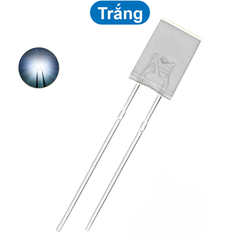 (10 Con) LED vuông 2x5x7mm màu (đỏ/trắng/vàng/xanh lá)