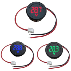 Đồng hồ tròn đo điện áp 4 - 100V DC màn hình LED