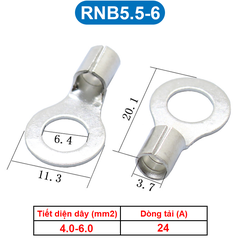 Đầu Cos tròn trần đồng thau, cốt khuyên, cốt tròn trần RNB