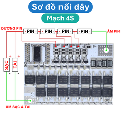 Mạch sạc bảo vệ pin lithium / pin sắt LifePo4 dùng cho khối pin 3S/4S/5S 100A