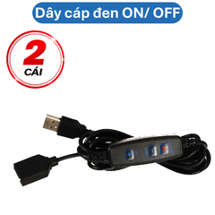 Đèn Led siêu sáng 5V, cáp kim loại, cáp on off