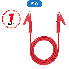 Dây kẹp silicon 2 đầu cá sấu 1m