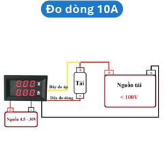 Đồng hồ hiển thị điệp áp và dòng điện 10A / 50A