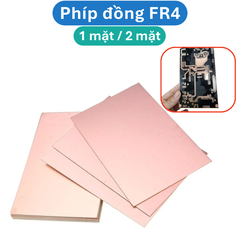 Phíp đồng FR4 làm mạch in thủ công 1 mặt, 2 mặt