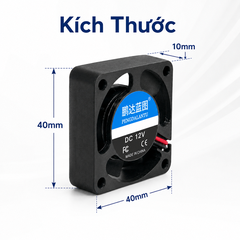 Quạt tản nhiệt 4010 không chổi than 12V