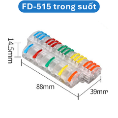 (2 Cái) Cút nối dây điện nhanh chiu nhiệt nhiều cổng FD
